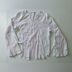 Calypso Split Sleeve Beaded Tunic